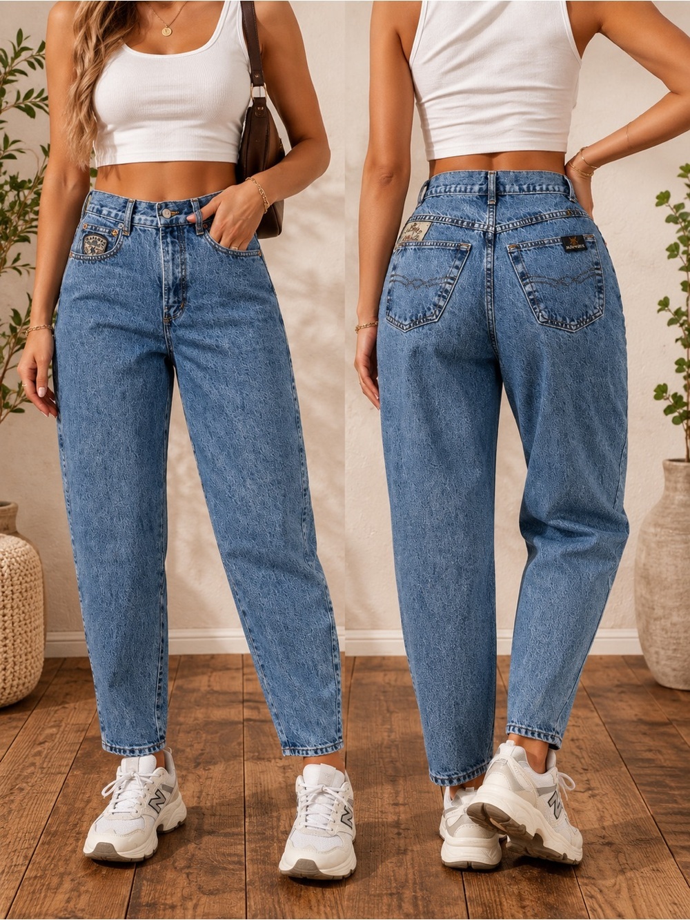 Vintage Western Mom Jeans Maverick Manager High Waist Size 28